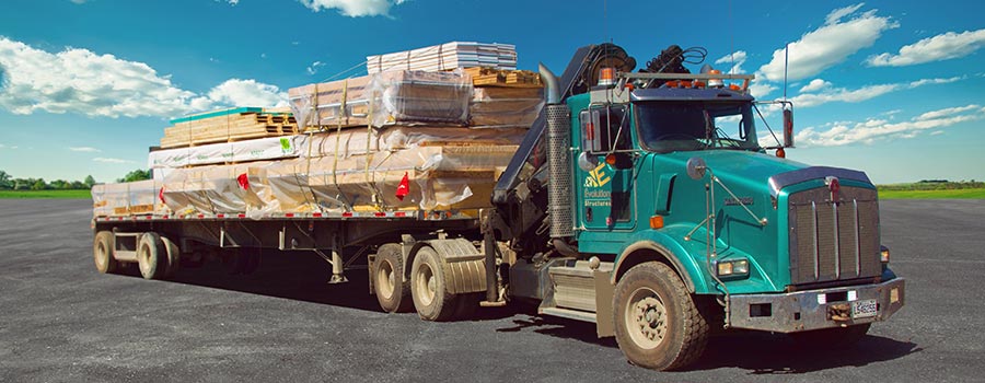 Livraison des structures de bois, transport des pièces sécuritaire, très bas prix - Laval, Montréal